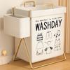 Cesta para Ropa Sucia Hogar de Pie Plegable Cesta de Almacenamiento con Tapa Dormitorio Baño Inodoro Almacenamiento Ropa Sucia