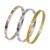 Pulseiras de Aço Titânio Transfronteiriças para Meninas, Pulseiras de Aço Inoxidável Que Não Desbotam, Design de Nicho com Padrão da Grande Muralha, Pulseiras Simples e Modernas