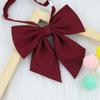 Accesorios Originales Jk Color Puro Estilo Preppy Corbata de Moño Niñas Uniforme de Marinero de Campus Estilo Preppy Lazo Gigante de Plumas