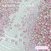 Rosa Fondo Plano Manicura Mini Pequeño Circonita Destello Joyería para Manicura Fondo Plano Forma Especial Diamante Manicura Diamante Portátil Uña Venta al por Mayor