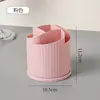 Caja de Almacenamiento para Cosméticos de Escritorio de Gran Capacidad para Labiales, Sombras de Ojos, Lápices de Cejas, Estante de Almacenamiento para Brochas de Maquillaje, Estante de Almacenamiento Giratorio, Portalápices