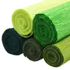 Papel Crepom Verde Espesso Flores Feitas à Mão Papel Crepom Colorido Papel com Borda Enrolada Flor Rosa Amassada à Mão Arte Making Materiais DIY