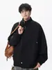 Jaqueta Piloto Estilo Americano para Homens, Marca Tendência Outono, Casaco de Trabalho Cool e Funcional, Jaqueta Casual Solta Versátil High Street