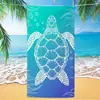 Tartaruga de Microfibra Lã Dupla Face Comércio Exterior Absorvente de Água Popular Toalha de Praia Secagem Rápida Estampa Digital Toalha de Banho Toalha de Praia