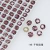 Dongzhou 6mm Diamante de Arte de Unhas Corte Rosa Milênio de Oito Lados Cristal K9 Flash Mini Diamante de Fundo Pontiagudo de Alta Qualidade Joias para Arte de Unhas
