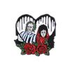 Desenho animado broche distintivo horror choro amor forma criativa mochila decorações acessórios de metal distintivo