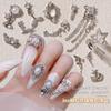 Estrella de Mar Lz Manicura Diamante de Zirconia Popular Estilo Caliente Mariposa Perla Borla Corte Cola de Pez Anillo que Conserva el Color Joyería para Uñas