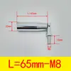 Manija Plegable con Juntas Flexibles, Acero al Carbono Cromado, Soporte para Teléfono Móvil, Volante Giratorio, Manija de Hierro con Núcleo Roscado M8/M10