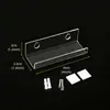 En stock transfronterizo de pared 12 pulgadas acrílico soporte de pared de almacenamiento estante acrílico en forma de U para figuras y CDs