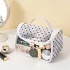 Nueva Bolsa Cosmética de Malla Transparente para Viaje, Bolsa Ligera de Baño y Artículos de Tocador, Bolsa Organizadora de Cosméticos para Estudiantes, Bolso