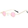 2019 Nuevas gafas de sol redondas pequeñas gafas redondas retro personalidad europea y americana montura pequeña gafas estilo punk Harajuku