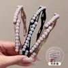Diadema Plegable de Perlas para Mujer Alta Apariencia 2026 Nueva Banda Elástica Diadema Dentada Especial para Lavado de Cara Pinza Antideslizante para el Cabello Viaje