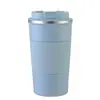 Taza de Café Térmica de Acero Inoxidable 304 Transfronteriza con Cubierta de Cuero, Portátil al Vacío que Conserva el Frío para Deportes al Aire Libre y Montaje en Coche