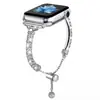 Adecuado para correas de Apple Watch con incrustaciones de metal y diamantes. Correas de reloj iWatch, pulseras de moda, correas S10, S11. Tamaño 38-49 mm.