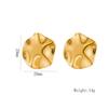 Aretes Simples Europeos y Americanos Transfronterizos para Mujer Acero Inoxidable Aretes de Lazo de Alta Gama Aretes Galvanizados Fabricante de Joyería Venta al por Mayor