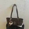 Diseño de nicho, bolso minimalista para la axila, bolso de hombro moderno y versátil para mujer, nuevo estilo 2026, bolso tipo almohada de gamuza para mujer