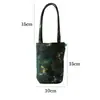 Bolsa Tote de Tecido Cilíndrica Mojie Acessórios para Cerimônia do Chá Bolsa de Mão Portátil para Exterior Bolsa de Armazenamento para Conjunto de Chá Bolsa Tote de Viagem