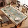 Mantel Individual de Mesa de Comedor Vintage Estilo Americano, Mantel de Mesa de Café de Cuero de Lujo Ligero y de Gama Alta, Impermeable y a Prueba de Aceite, Mantel Protector de Mesa sin Lavado