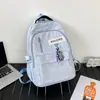 Mochila Escolar Moda Mujer Nueva Estudiante de Secundaria Estudiante de Preparatoria Mochila de Gran Capacidad Ins Mochila Simple de Viaje Hombre