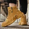 Botas de Trabajo Martin Gruesas Antideslizantes Resistentes al Desgaste de Caña Alta para Hombre para Exteriores Otoño/Invierno Nuevo Estilo Moda Deportivas de Tobillo para Hombre