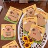 Notas adhesivas de carpincho con forma especial para estudiantes. Lindas notas autoadhesivas para carpincho.