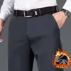 Comércio Exterior Exportação Outono/Inverno 2026 Novos Calças Casuais de Negócios Masculinas, Calças Pretas Elásticas com Caimento
