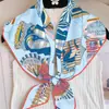 Bufanda Triangular Estampada de Diseño Único para Mujer, Chal Multiusos de Sarga, Chaleco Fino de Exterior Falso Cuello para Primavera y Otoño