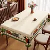 Mantel Estilo Americano, Impermeable, Resistente al Aceite, No Requiere Lavado, Nuevo Modelo 2026, Lujo Ligero, Sensación de Alta Gama, Rectangular, Mantel para Mesa de Comedor que Mejora el Ambiente