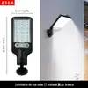Luz solar para pátio externo, iluminação ultra brilhante de alta potência, luminária de parede para jardim com sensor de movimento para uso doméstico, poste de luz LED