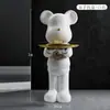 Oso Violento Gabinete de TV Grande para Sala de Estar Junto al Sofá Decoración de Piso Regalo para Mudanza Casa Nueva Adorno de Regalo para Mudanza