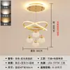 Lámpara de araña LED moderna minimalista para comedor, dormitorio y hueco de escalera, creativa y lujosa, adecuada para sala de estar, con un toque de alta gama, iluminación para el hogar con detalles de hierro
