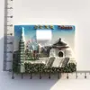 Refrigerador con personalidad creativa de ciudades turísticas de China, estéreo, atracciones nacionales, recuerdos, decoración magnética, imán