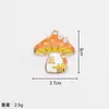 Colgante de Acción de Gracias Aleación Material Goteo de Aceite Hoja de Arce Pavo Calabaza Champiñón Colgante Pequeño Pulsera Accesorios de Joyería DIY