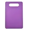 Tabla de cortar de plástico rectangular Tabla de cortar delgada Tabla de cortar colorida para el hogar Niños Suplemento alimenticio Tabla de cortar de doble cara Tabla de cortar de cocina para cortar frutas