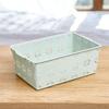 Cesta de Drenaje Engrosada Cesta de Almacenamiento Rectangular Cesta de Plástico para Clasificar Cesta Cuadrada Cesta con Recortes para Lavar Verduras Colador Cuadrado Cesta de Drenaje de Plástico