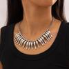 Moda Transfronteriza Europea y Americana CCB Nueva Cadena Clavicular con Empalme de Letras Estilo Europeo y Americano Collar Geométrico Rectangular Joyería Mujer