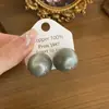 Pendientes Redondos de Resina Estilo Ojo de Gato con un Diseño Sencillo y de Moda, Pendientes Vintage de Gama Alta para Otoño e Invierno