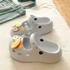 Aumento de Altura VersátilZuecos DIY personalizables libremente para uso exterior en verano, sandalias cerradas de EVA casuales y cómodas