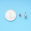 Plata S925 Accesorios de Plata Taian Cuentas de Cristal de Buda Pulsera DIY Accesorios para Joyería Hebilla en S de Encaje Hebilla de Gancho de Pescado