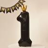 Balão de Número Coroa Preta Adereços para Fotos de Aniversário Estilo Ins 40 Polegadas Celebridade da Internet Decoração de Festa Cenário