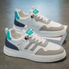 Zapatos de Hombre Nuevos 2025 Verano Transpirables Blancos Maillard Modernos Combinan con Todo Suela Suave Ligeros Deportivos Casuales Zapatos Modernos