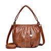 Cross-border Urban 2024 Nova Bolsa Plissada Feminina Moda All-match Ombro Crossbody Bolsa Feminina Bolsa Vintage Mom