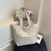 Bolsa de Algodón Ins para Mujer 2025 Nueva Bolsa Tote Casual de Gran Capacidad Bolso de Hombro de Moda Venta al por Mayor Transfronteriza