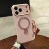 Capa para iPhone 18 Pro Max de Silicone Líquido com Sensação de Pele, Suporte Magnético Rotativo 360 Graus, Adequada para Capa de iPhone Apple 17 16