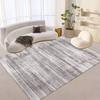 Alfombra moderna y sencilla para sala de estar, dormitorio, hogar, alfombra antideslizante de extensión completa, resistente a la suciedad, fácil de cuidar, sofá, manta ligera de lujo para mesa de centro.