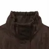 Ropa de Mujer Transfronteriza 2026 Moda Europea y Americana Efecto Textura Gamuza Cintura Ceñida Plisado Chaqueta Abrigo Mujer E490820
