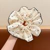 Tecido Liso Cor Morandi Estilo Coreano Acessórios de Cabelo Estilo Ins Gaze Bolha Elástico de Cabelo Flor de Cabelo Elegante Scrunchie