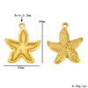 20 Estilos de Colgantes de Estrella de Mar de Acero Inoxidable Serie Oceánica para Manualidades Collares, Pendientes, Colgantes, Accesorios para Ropa y Bolsos de Estrella de Mar