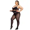 Meia-calça anti-pilling europeia e americana transfronteiriça plus size para mulheres plus size, meia-calça sem costura brilhante e sedosa para mulheres