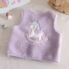 Chaleco para niña, nueva colección otoño/invierno 2026, chaleco de bebé estiloso, top cálido forrado de forro polar para invierno infantil, moderno